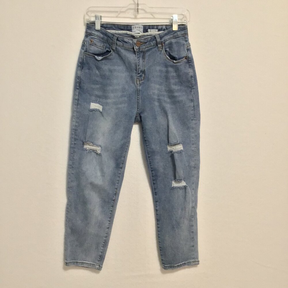 Frame Le Grand Garcon Distressed Jeans  Richmond Wash Size 29